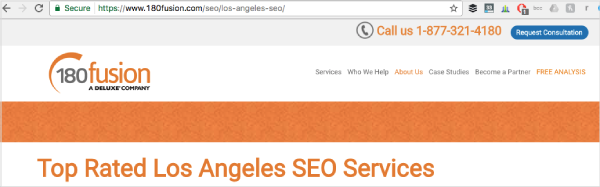 example of local page for business