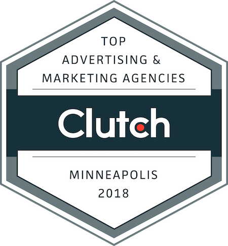 badge of top marketing and advertising companies in minneapolis in 2018
