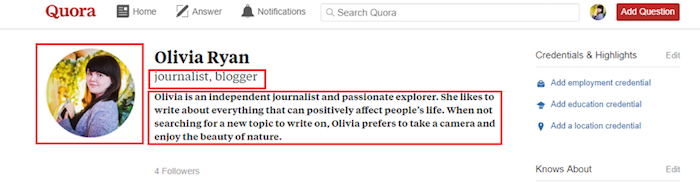 Quora Profile