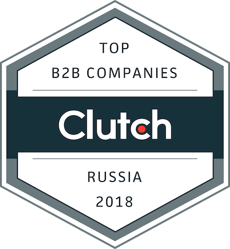 badge for top B2B service providers in Russia in 2018