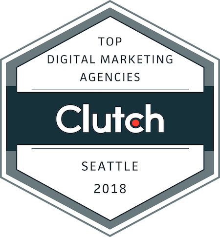 badge for top marketing and design companies in Seattle in 2018