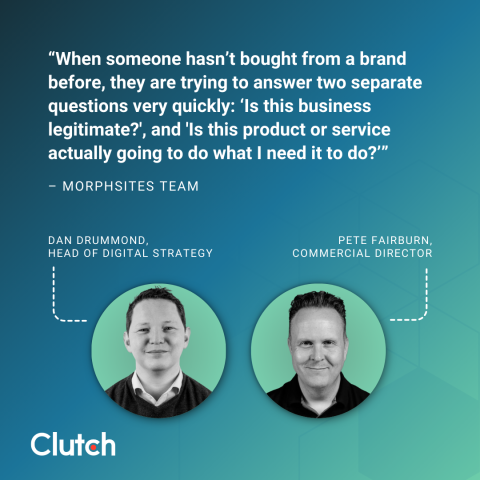 Commercial Director Pete Fairburn. Dan Drummond, Head of Digital Strategy