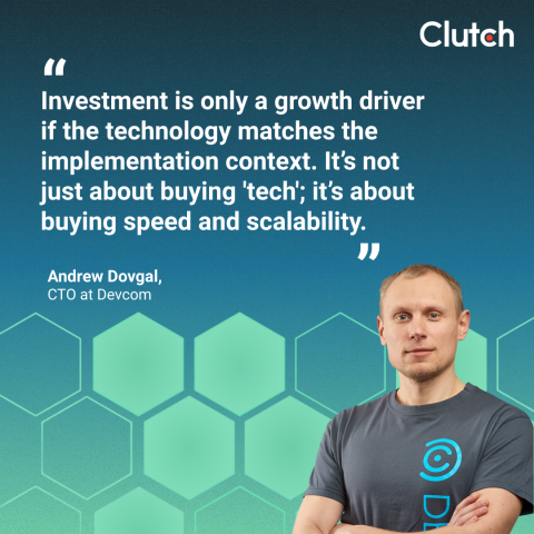 Andrew Dovgal, the CTO at Devcom