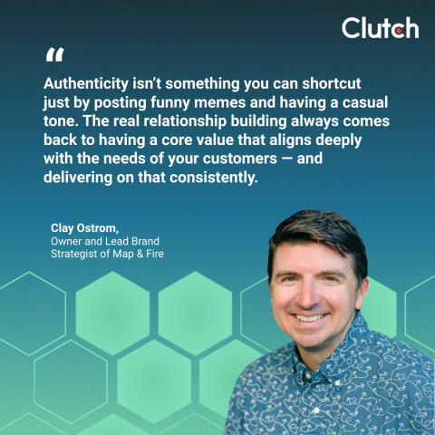 Clay Ostrom, Owner and Lead Brand Strategist of Map & Fire