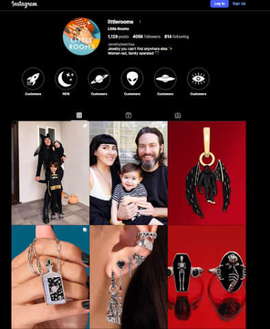 Little Rooms' Instagram account