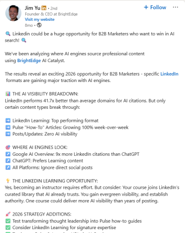4 LinkedIn Strategies to Gain More Visibility for B2B Brands in AI Search