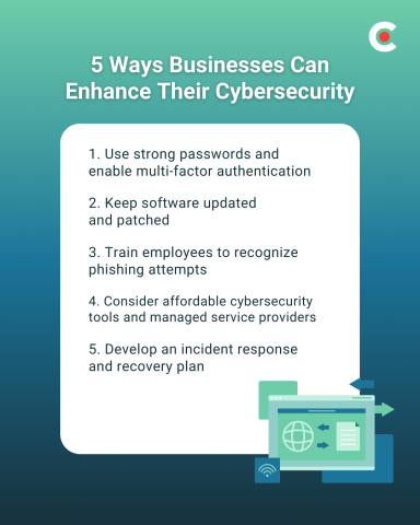 What small businesses can do to enhance their cybersecurity