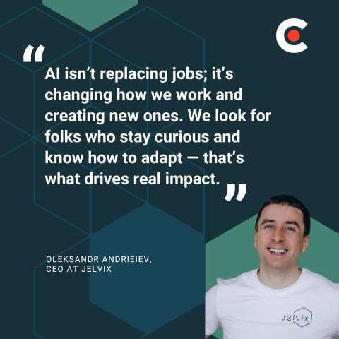 Oleksandr Andrieiev, CEO of Jelvix. 