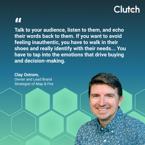 Clay Ostrom, Owner and Lead Brand Strategist of Map & Fire