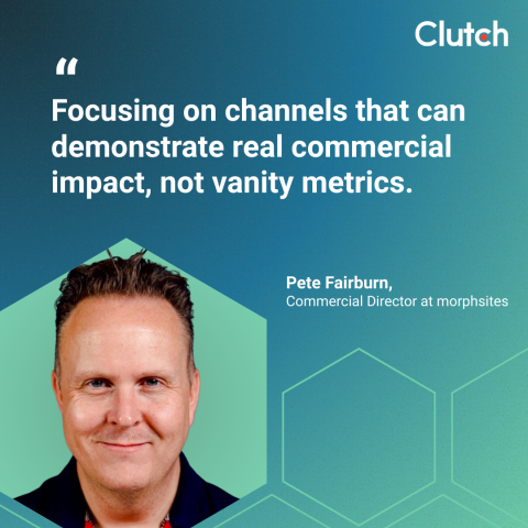 Pete Fairburn, Commercial Director at morphsites