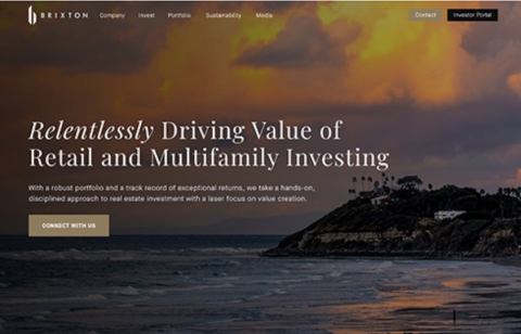 Bop Design portfolio: web design for a private equity firm