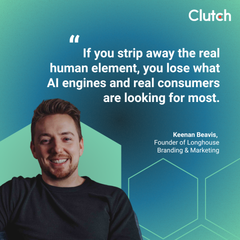 Keenan Beavis, Founder of Longhouse Branding & Marketing and the Author of the AI SEO book, AnswerMapping