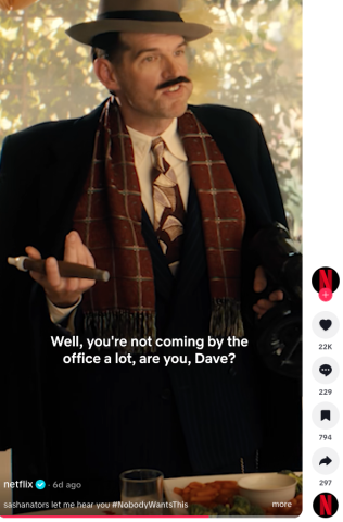 Netflix TikTok Example