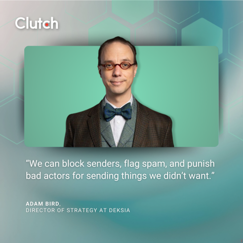 Adam Bird, director of strategy at DEKSIA