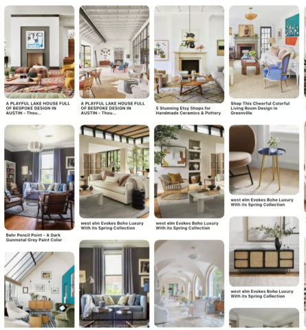 Pinterest vision board