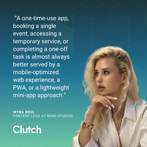 Iryna Brui, a content lead at the software engineering company, Mind Studios