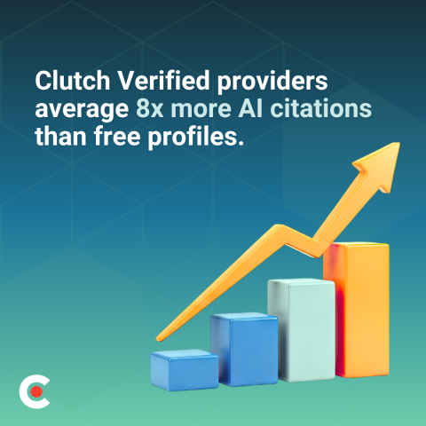 Clutch Verified providers average 8x more AI citations than free profiles
