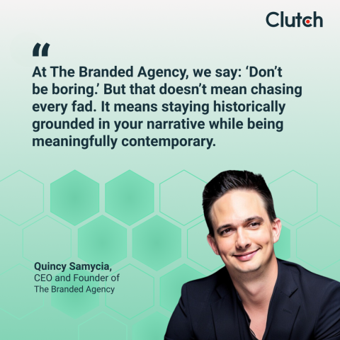 Quincy Samycia, Founder of The Branded Agency