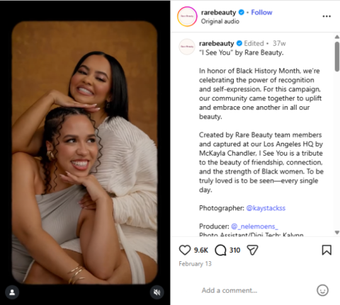 RareBeauty “I See You” Campaign
