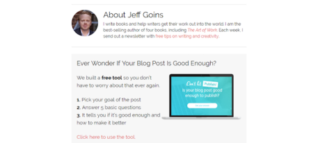 Jeff Goins Building Email List With 
