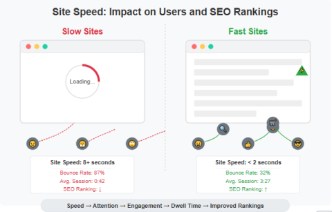 Site speed impact on users and SEO rankings