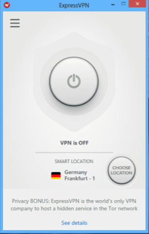 See the screenshot below from ExpressVPN, one of the larger subscription services.