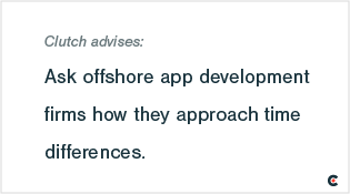 As offshore app development firms how they approach time differences.