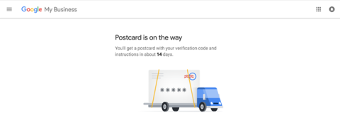 Postcard on the way notification