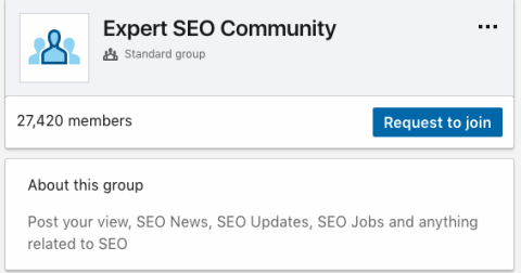Linked in SEO Expert Group