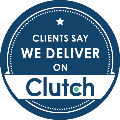 clutch clients say we deliver badge