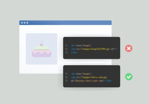 Alt text html for images