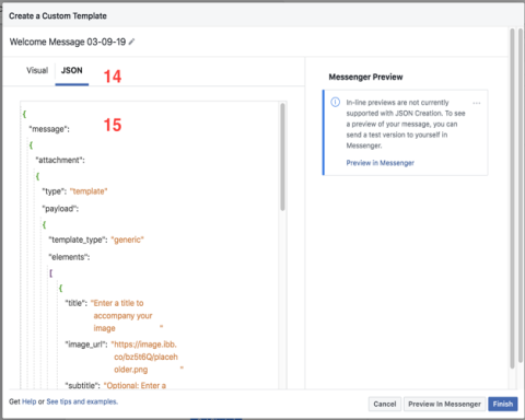 Paste in our code from Manychat