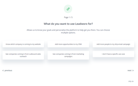 Leadworkz uses interactive approach to show new app user how to take advantage of app features