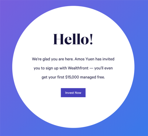 Wealthfront example