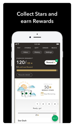 Starbucks app screenshot
