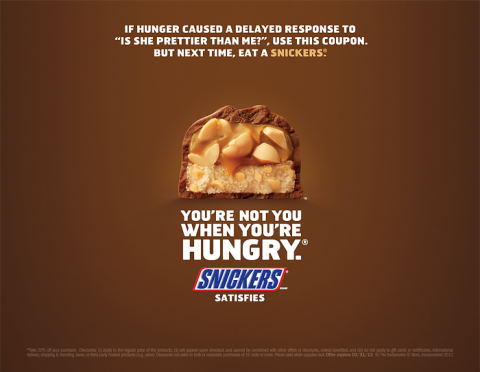 Snickers Bar Example TV Ad