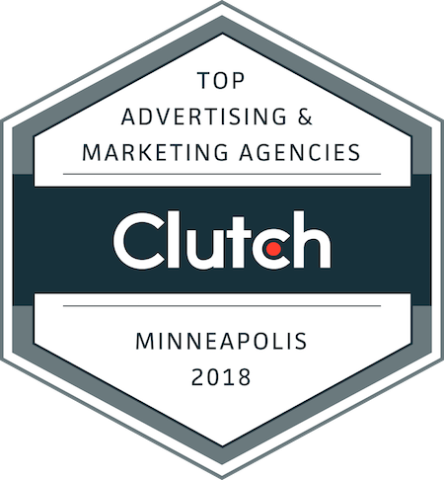 badge of top marketing and advertising companies in minneapolis in 2018