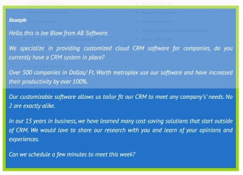 Call Center Script Example