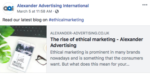 Alexander Advertising Facebook