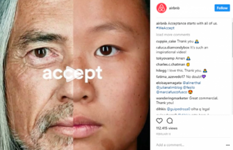 Airbnb uses social media for its diversity campaign.