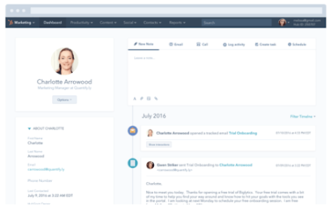 HubSpot Contact Info Example