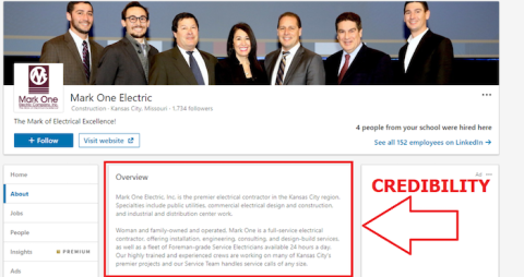 Mark One Electric LinkedIn