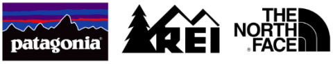 Patagonia vs REI vs North Face branding