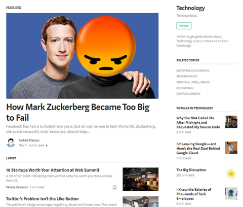 The Medium Technology Section 