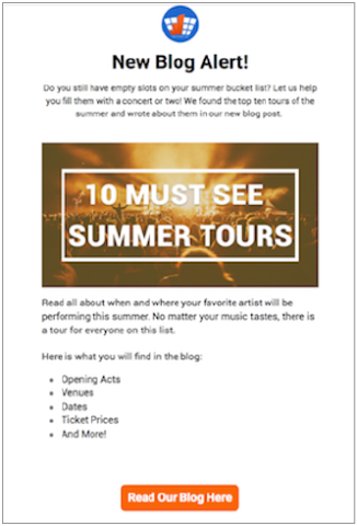 RateYourSeats email marketing