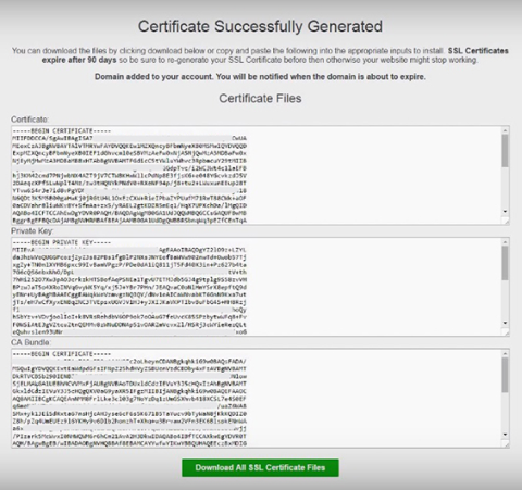 SSL Certificate