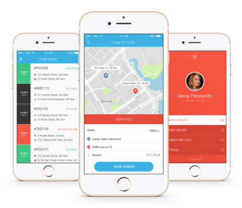 Zap Delivery mobile app