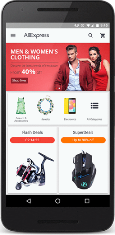 AliExpress's progressive web app