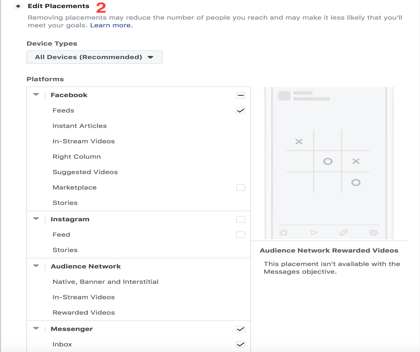Facebook newsfeed and Messenger inbox.
