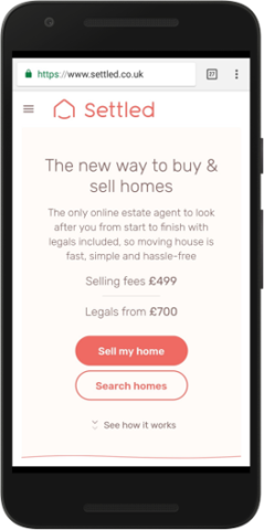 Settled's progressive web app